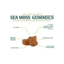 Load image into Gallery viewer, Bucklebury Wildcrafted Irish Sea Moss Gummies 60 Count
