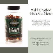 Load image into Gallery viewer, Bucklebury Wildcrafted Irish Sea Moss Gummies 60 Count