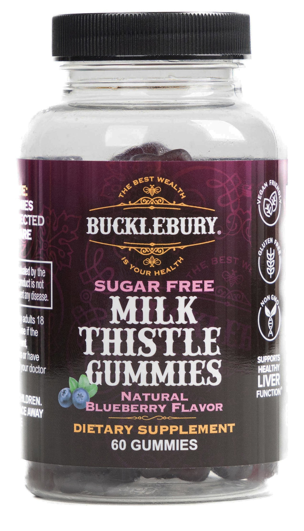 Bucklebury Sugar Free Milk Thistle Gummies